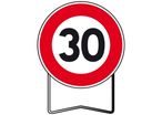 Panneaux temporaire de prescription B14 Limitation de vitesse 30km/h