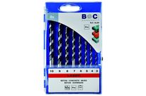 Jeu 8 forets béton (diam 3-10mm) LASER BOHRCRAFT SL 80 