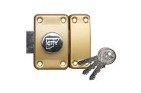 Verrou ISEO City 25 à bouton - Cylindre 60 mm - Sur variure N V04 - 10020602V04