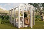Kit de serre 6 m² avec bacs à plante intégrés- qualité professionnelle à monter soi-même