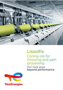 Brochure sur la gamme Lissolfix pour l'industrie textile  