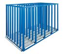 Schulte - Rayonnage bleu pour plaques - 3000x1750 mm - Charge 4000 kg/niveau - Stockage horizontal