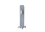 Distributeur Gel/Pédale sur Pied 150 cm Pompe Premium GRIS