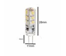 Ampoule LED G4 2W 12V SMD2835 24LED 360° - Blanc Chaud 2300K - 3500K