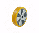 Roues aluminium pour transpalette bandage polyuréthane 400 à 900 kg