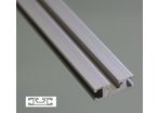 Profilé aluminium plat 30x10 - fente de 6 mm