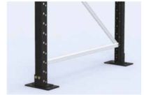 Echelle standard pour rayonnage de charges mi-lourdes avec lisses