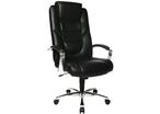 Topstar - Fauteuil de direction Soft Lux Noir Similicuir - Ergonomique 8h - Roulettes Acier - 110kg Max