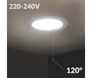 Spot LED Encastrable Rond BLANC 3W Transformateur Intégré - Blanc Neutre 4000K - 5500K
