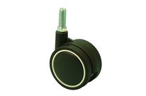 Roulette JEMEDESIGN à tige filetée - noir 60 mm