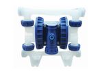 Pompe à diaphragme en PP, E/S 1/2'', membranes en Téflon