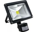 Projecteur led 20 watt (eq. 200 watt) avec détecteur - Couleur eclairage - Blanc neutre