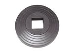 Butoir caoutchouc pour tube carré 25x25 mm