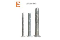 Poteaux de Protection Acier Galva Ø90-Ø114-Ø159MM