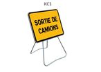 Panneau temporaire KC1 sortie de camions 