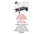 Chariot à plateforme motorisée dossier fixe