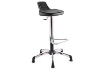 Sokoa - Assis-debout Repy Polyuréthane Noir - Hauteur Réglable 59-82cm - Repose-pieds - 57% Recyclé