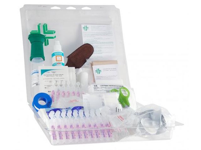 Kit de secours pour armoire à pharmacie "Menuisier" 10/20 personnes