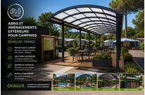 ABRIS ET AMÉNAGEMENTS EXTÉRIEURS POUR CAMPINGS OVALUX