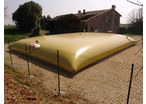Réservoir souple pour le stockage d'eaux pluviales