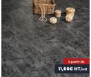 Dalles en PVC clipsables grand trafic imitation ardoise - Noir (= 2.05 m²)