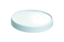 COUV CARTON BLANC  P/POT SOUPE 8oz 3040008/c X500 Firplast
