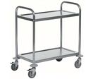 Kongamek - Chariot à plateaux inox - 2 plateaux 685x380mm - Capacité 100kg - 4 roulettes dont 2 freins - Garantie 5 ans