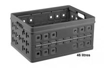 Bac de rangement plastique pliable  46L