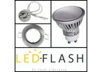 Kit spot led GU10 7 watt (eq. 50 watt) - Support gris - Couleur eclairage - Blanc chaud 3000°K. Type Support - Carré orientable 84mm