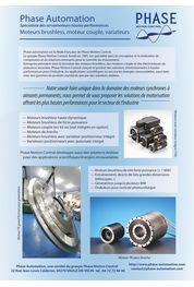 Catalogue Livres blancs : Plaquette présentation groupe Phase Motion Control