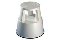 Tabouret marche pied, en plastique rouge