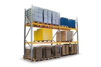 Rayonnage d'extérieur en acier époxy et galvanisé modulable à palettes