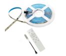 Ruban LED 10M Effet Dynamique 120LED/m 24V 10W/m + Contrôleur RF 12-24V pour Ruban LED - Blanc