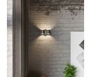 Applique Murale Cylindre 2 Spots de Lumière pour Ampoule G9 - Blanc