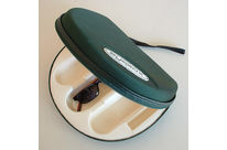 Coffret sur mesure moulé en mousse PE thermo comprimée et Lycra avec fermeture zip