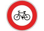 Panneau accès interdit aux cycles - B9b