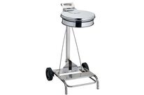 Medial - Support sac-poubelle extérieur à pédale inox AISI 304 - 110 L - Grande capacité, Durable, Argent