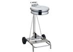 Medial - Support sac-poubelle extérieur à pédale inox AISI 304 - 110 L - Grande capacité, Durable, Argent
