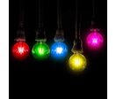Ampoule LED E27 Filament 2W G45 - Rouge