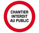 Panneau Chantier interdit au public  : 624216