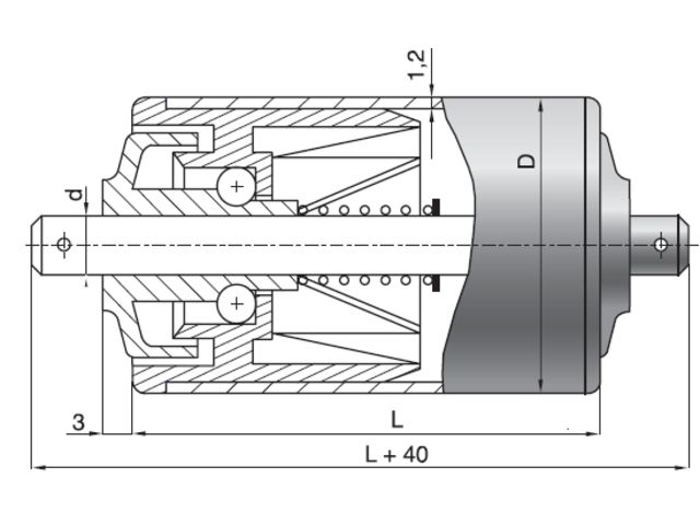 Rouleaux de manutention gravités