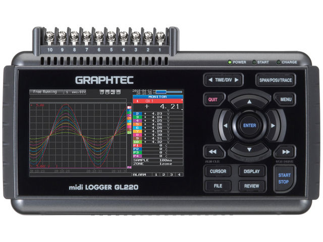 Enregistreur portable 10 voies universelles isolées | GL240