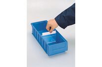 Séparation avec étiquette pour bac tiroir plastique Multibox L.120 mm