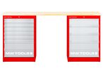 Établi modulaire Multiplex avec 2 armoires à tiroirs 5T & 8T 2000 mm MW Tools MOD20L58