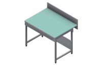 Paillasse verre émaillé P. 900 mm utile | R-T3EM6-12