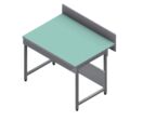 Paillasse verre émaillé P. 900 mm utile | R-T3EM6-12