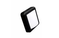 Applique Murale LED 4W Noire Carrée IP65 - Blanc Chaud 2300K - 3500K