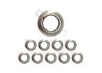 Pack de  10 - Support Spot Encastrable GU10 LED Orientable Rond - Inox