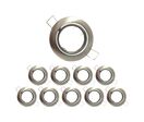 Pack de  10 - Support Spot Encastrable GU10 LED Orientable Rond - Inox