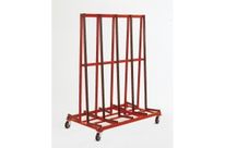 Chariot porte-vitres 2 faces sur roues ou fixes